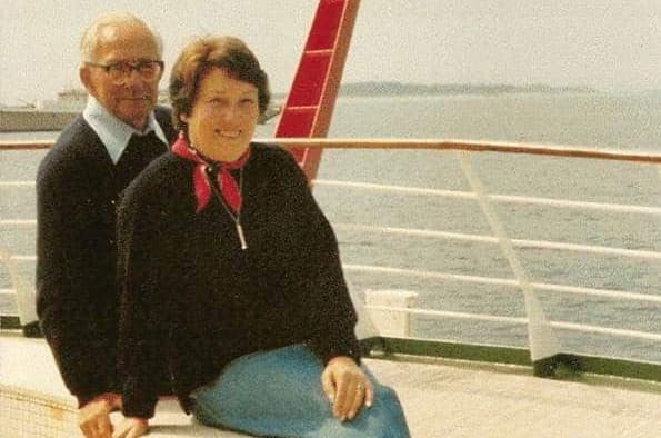 photo of Daphne Chudleigh sitting down by the sea