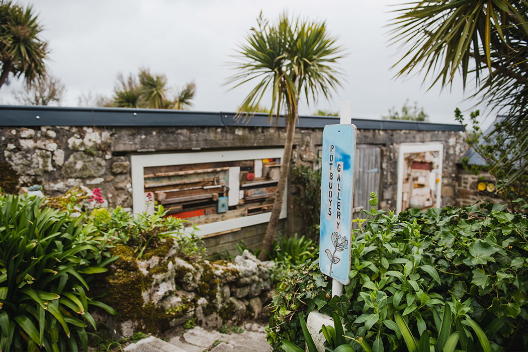 Outside Pot Buoys gallery on St Agnes, Isles of Scilly