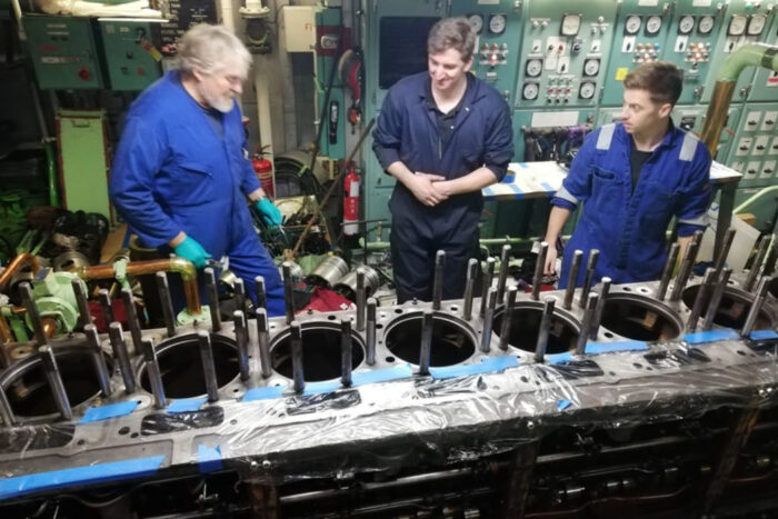 Inside Scillonian III engine room 