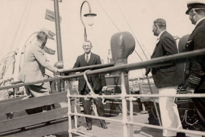 Person boarding Scillonian I