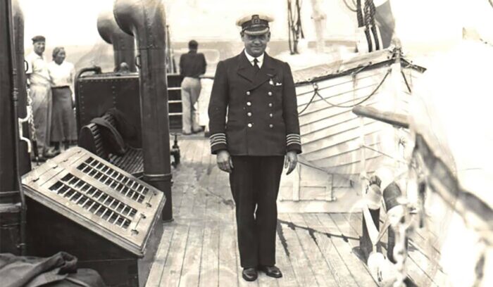 Captain Joseph Reseigh on board Scillonian - Gibson photography