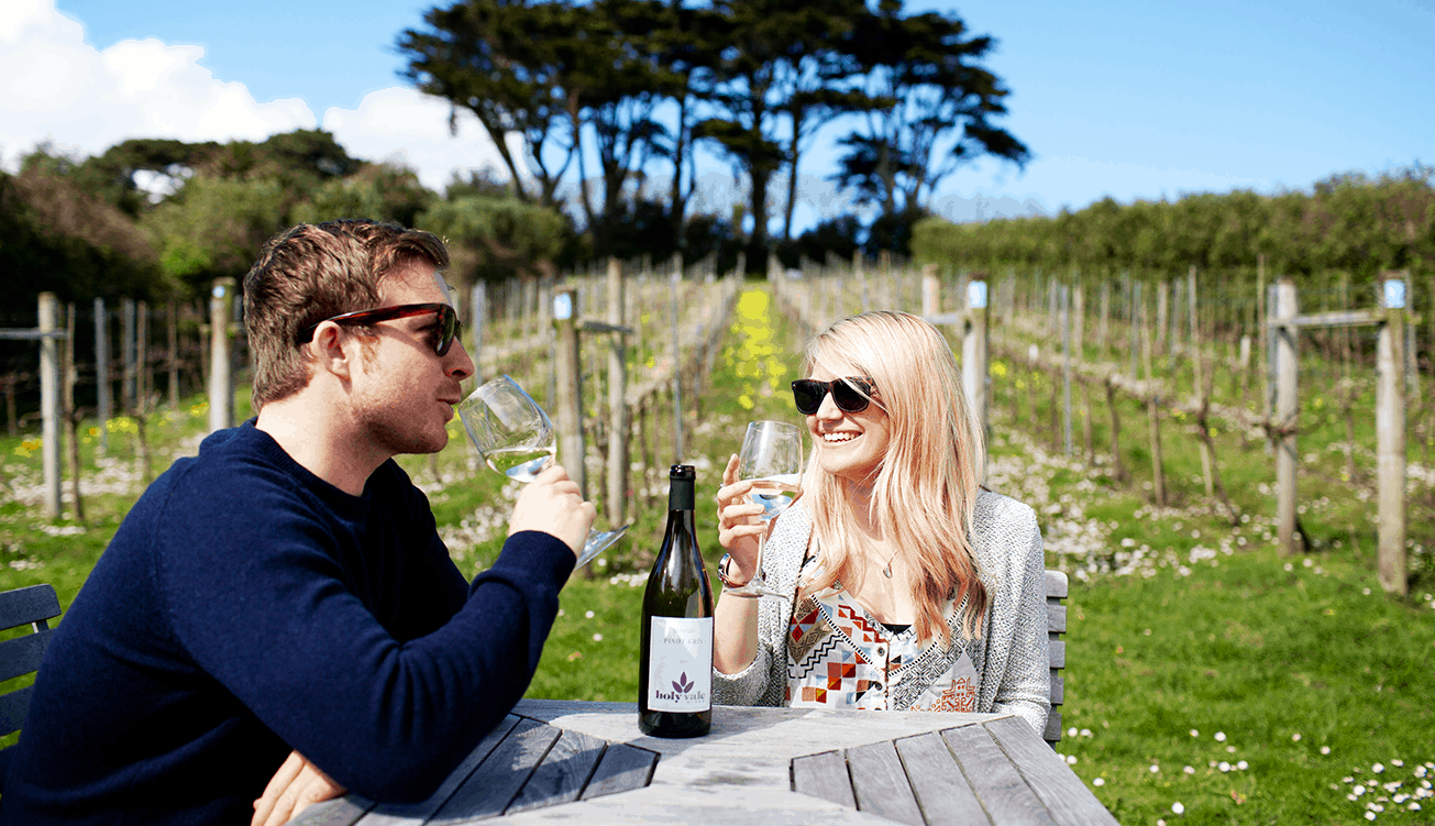 Alfresco dining in spring on St Mary's, Isles of Scilly