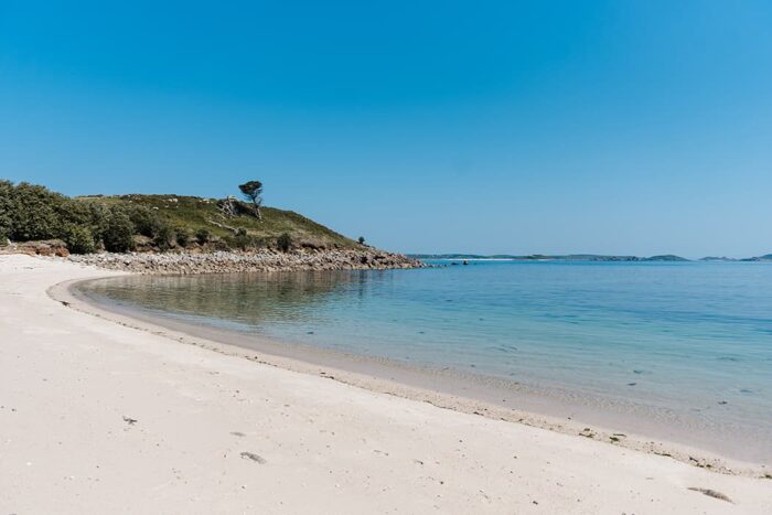 Halangy Porth beach, St Mary's in spring - Isles of Scilly