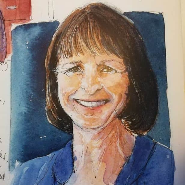 
Julia Walder's portrait by Sue Lewington