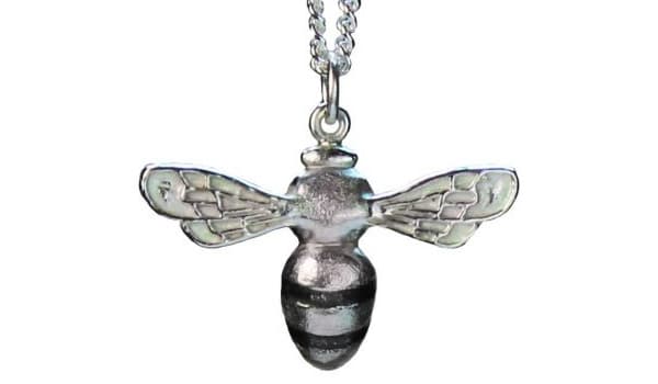 The Scilly Bee pendant made by Fay Page