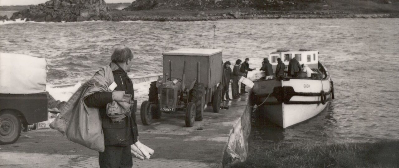 inter island launch boat Gugh transporting passengers and freight during WW2