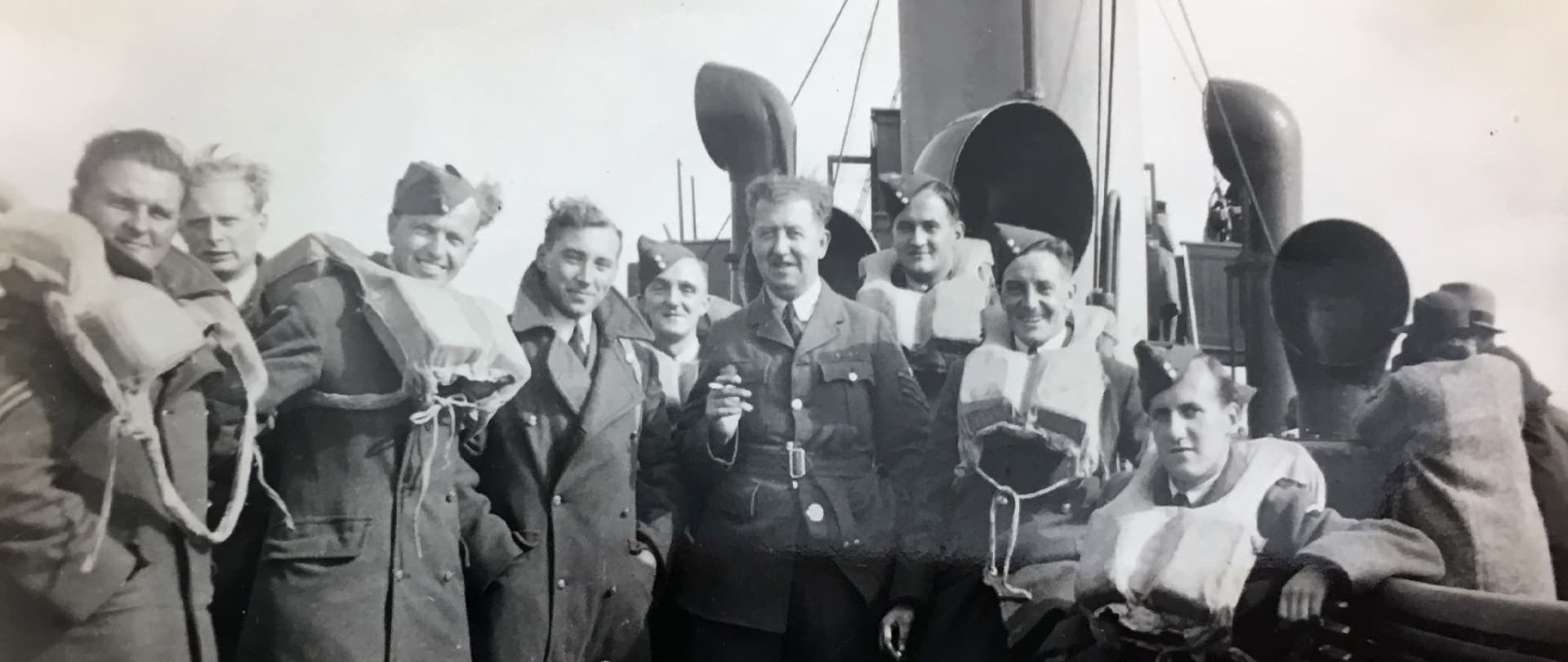 service men onboard Scillonian during world war II