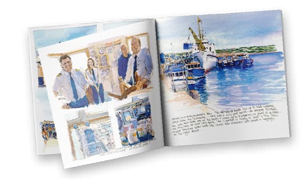 Sue Lewington's 100 year anniversary book for Isles of Scilly Steamship Group