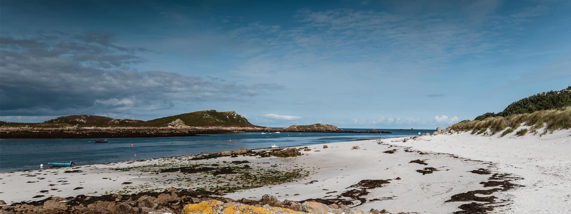 View from St Martins looking out to Tresco in Autumn