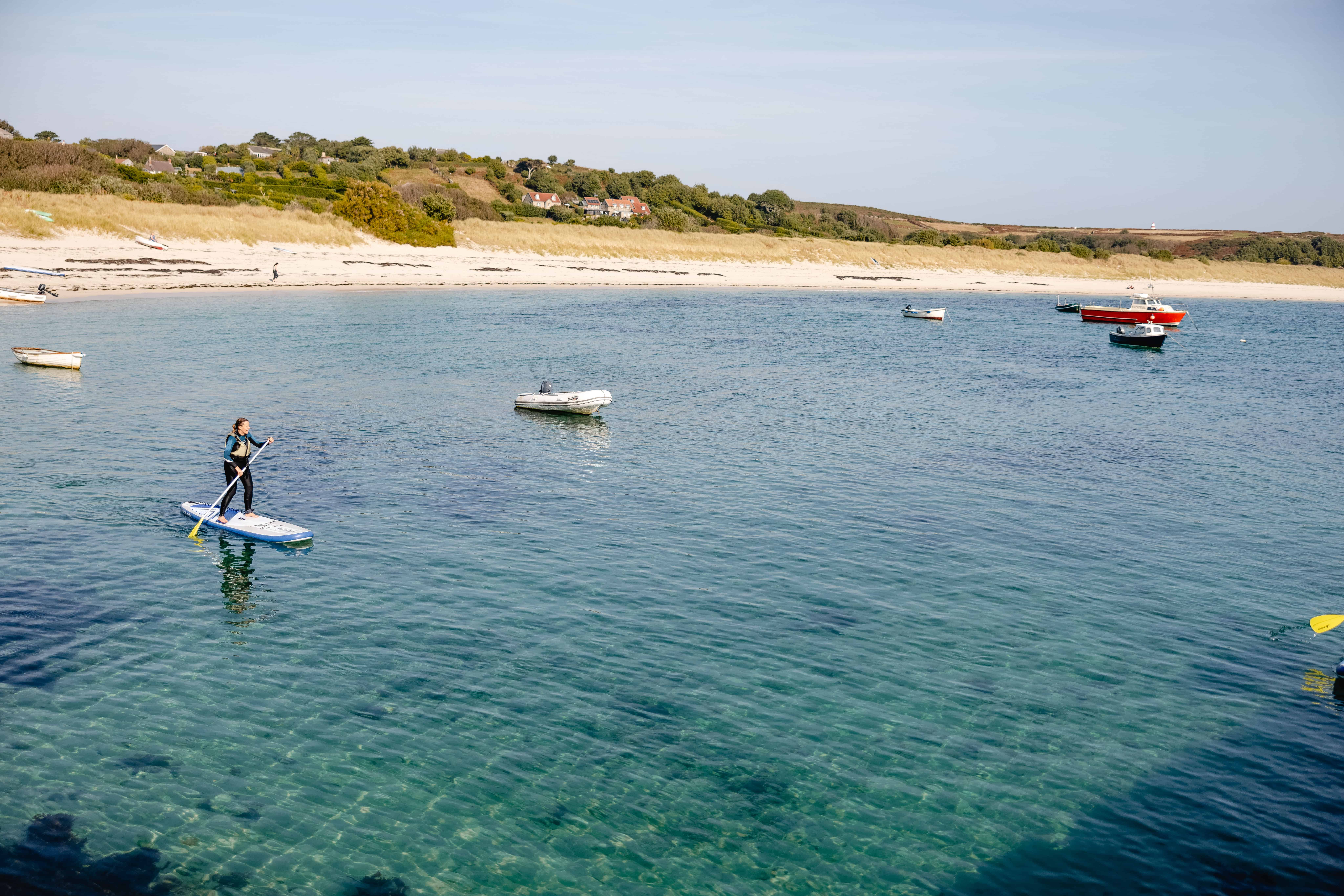 Paddleboarding with St Martin' s Watersports, Isles of Scilly