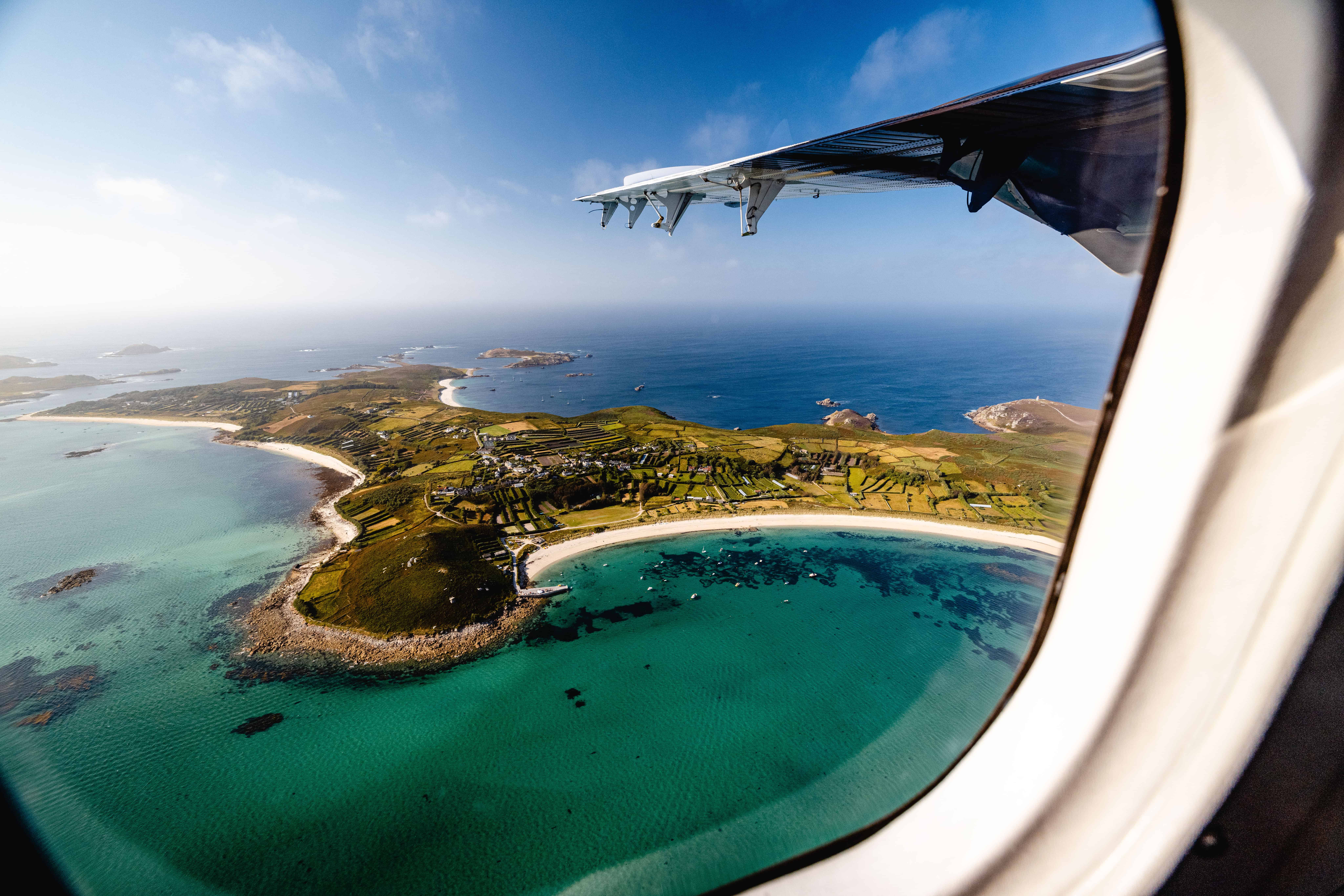 Aerial view of Scilly - Skybus