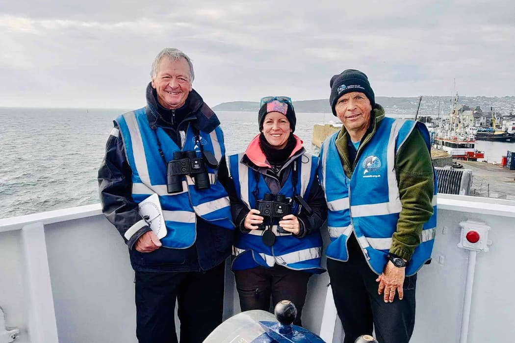 one of the ORCA Teams  on board Scillonian III