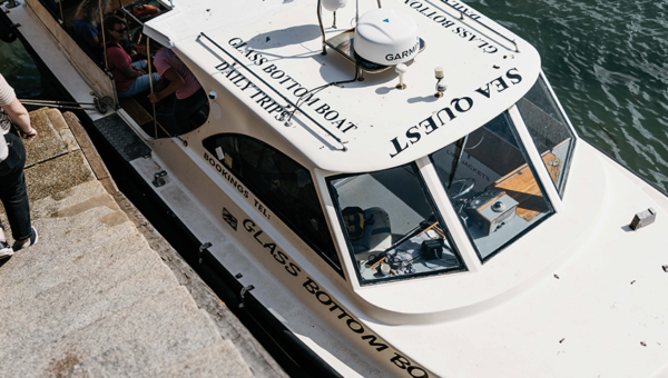 Seaquest, Glass Bottom Boat, St mary's Quay, Isles of Scilly