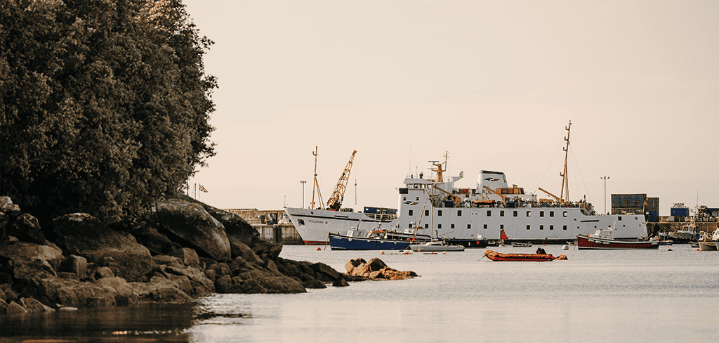 Scillonian III docked at St Mary's Quay, Isles of Scilly