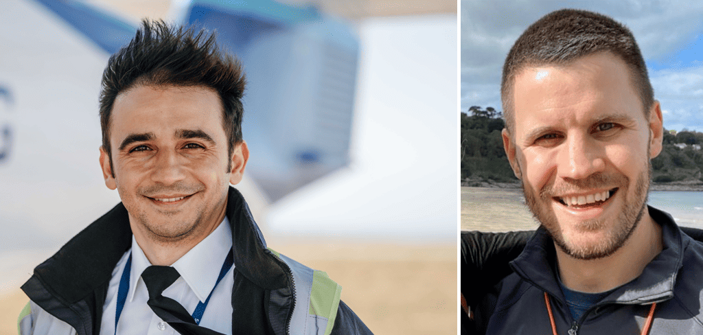 Dragos Lupu and Harry Miller - New Skybus Pilots - Isles of Scilly Travel