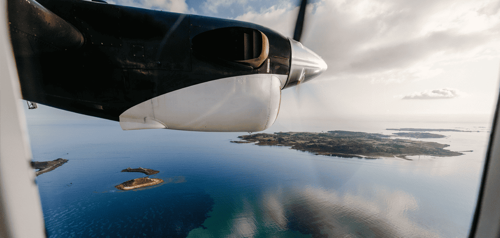 Island views from Skybus - Isles of Scilly Travel