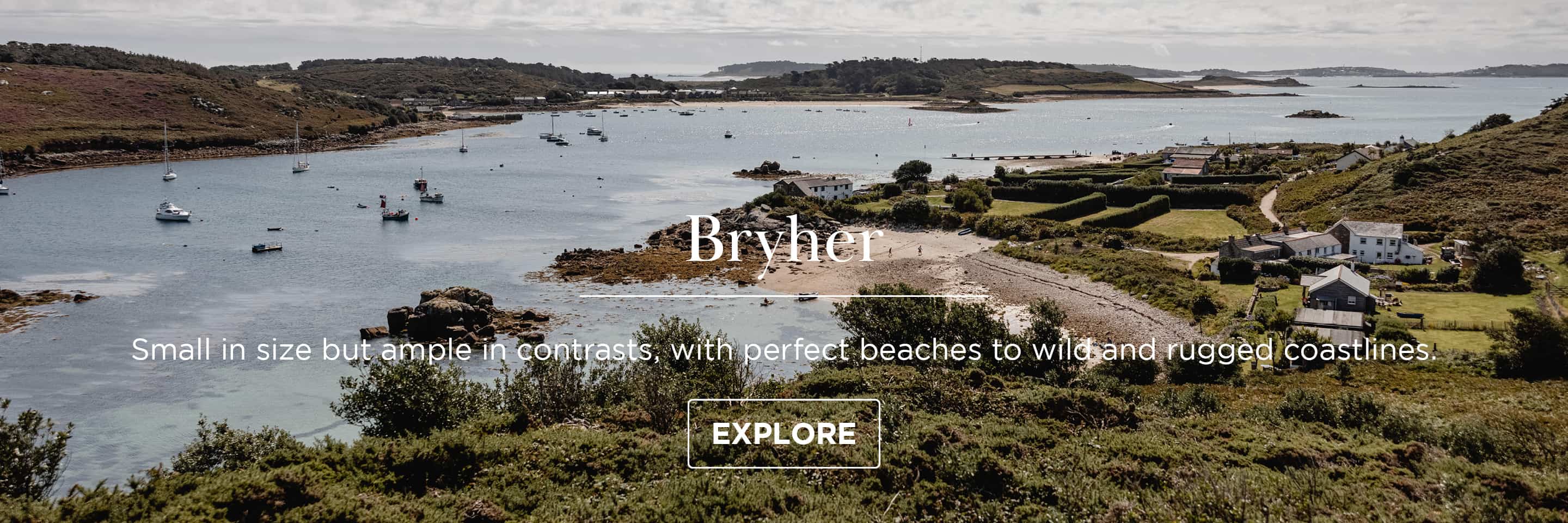 View from Shipman Head in autumn - Bryher, Isles of Scilly