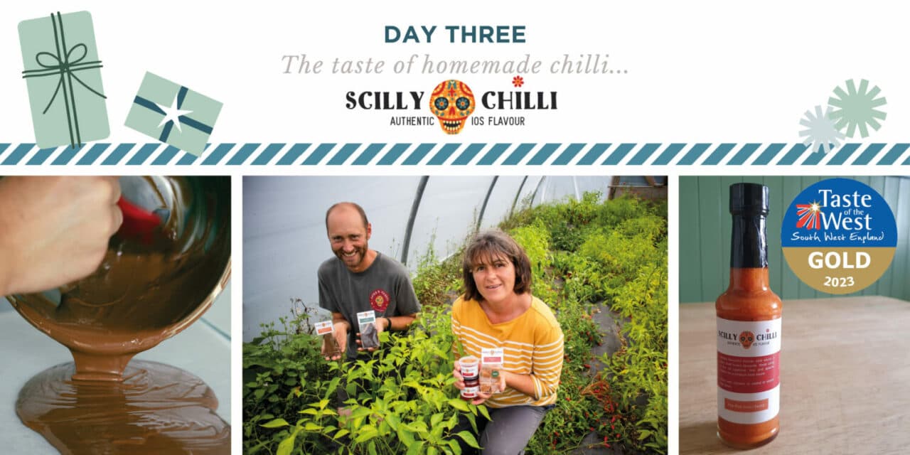 Scilly Chilli growing its own chillies at Hillside Farm on the small island of Bryher
