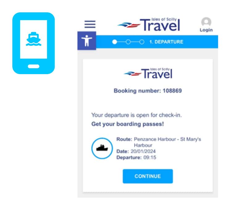 Scillonian III - Online Check-in - Sailing Details