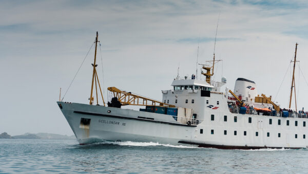 Scillonian III sailing into St Mary's - Student discount