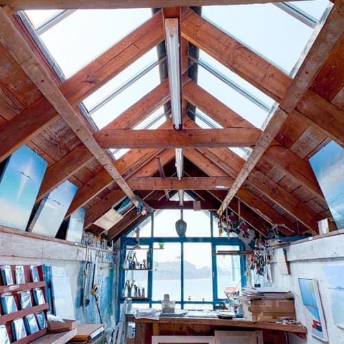 Inside Golden Eagle Studio, Bryher, Isles of Scilly