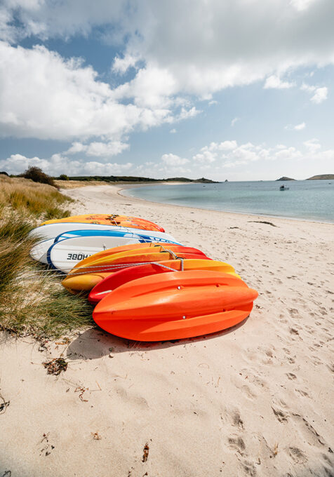St Martin's Watersports - equipment on Par Beach, Higher Town, St martin's