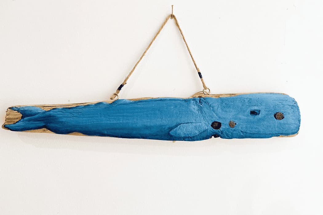 Driftwork artwork painting of a whale by Gemma Pearce