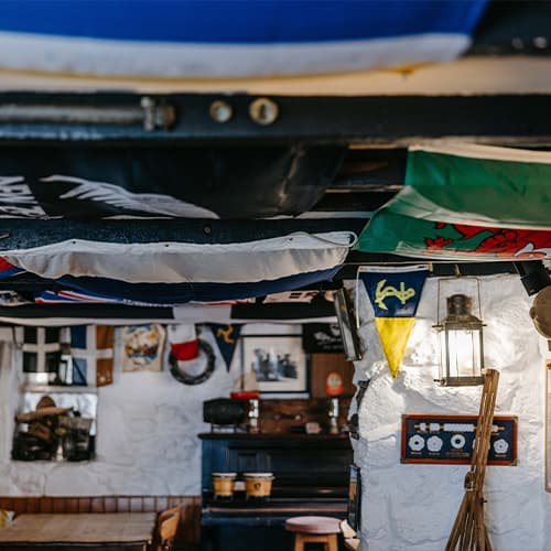 inside The Turks Head pub, St Agnes. Isles of Scilly