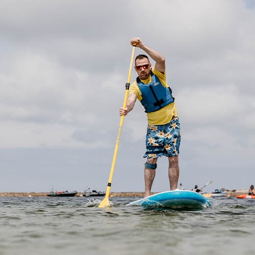 man paddleboarding - St Agnes Watersports, Isles of Scilly