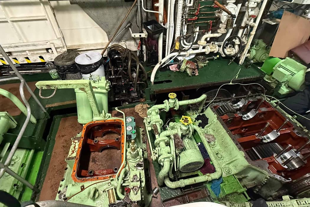 Inside Scillonian III engine room
