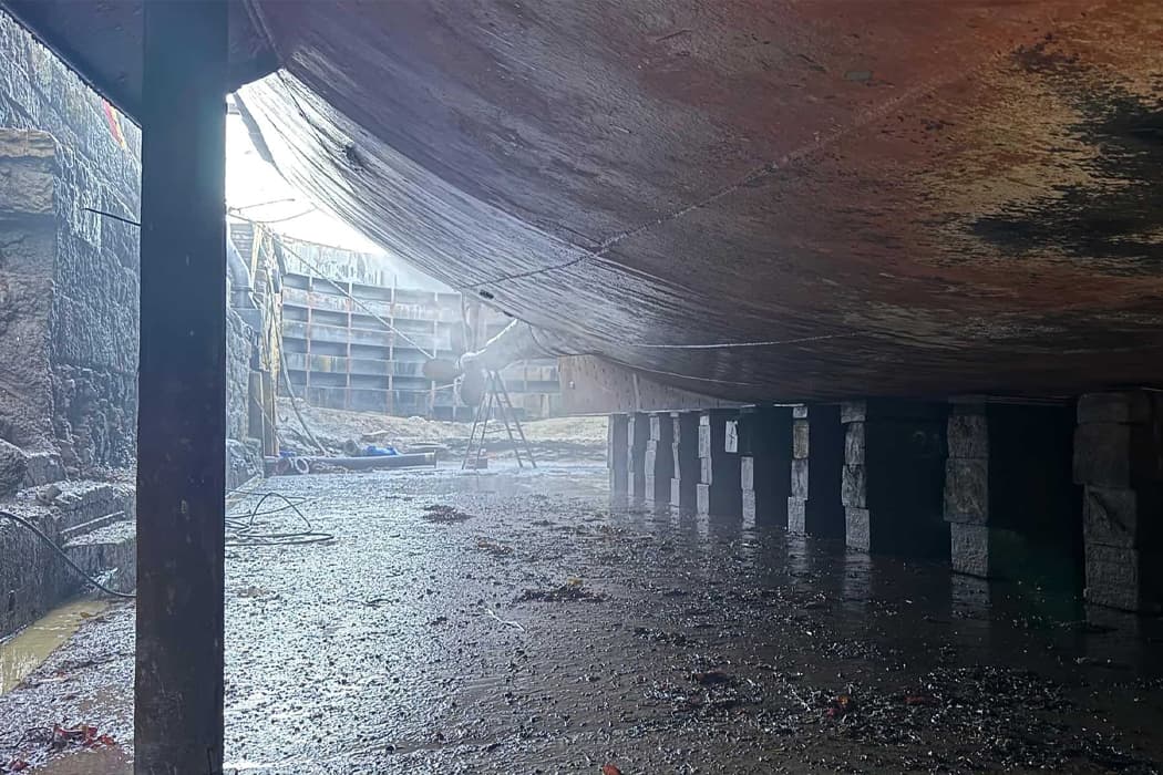 Scillonian III steelwork repairs