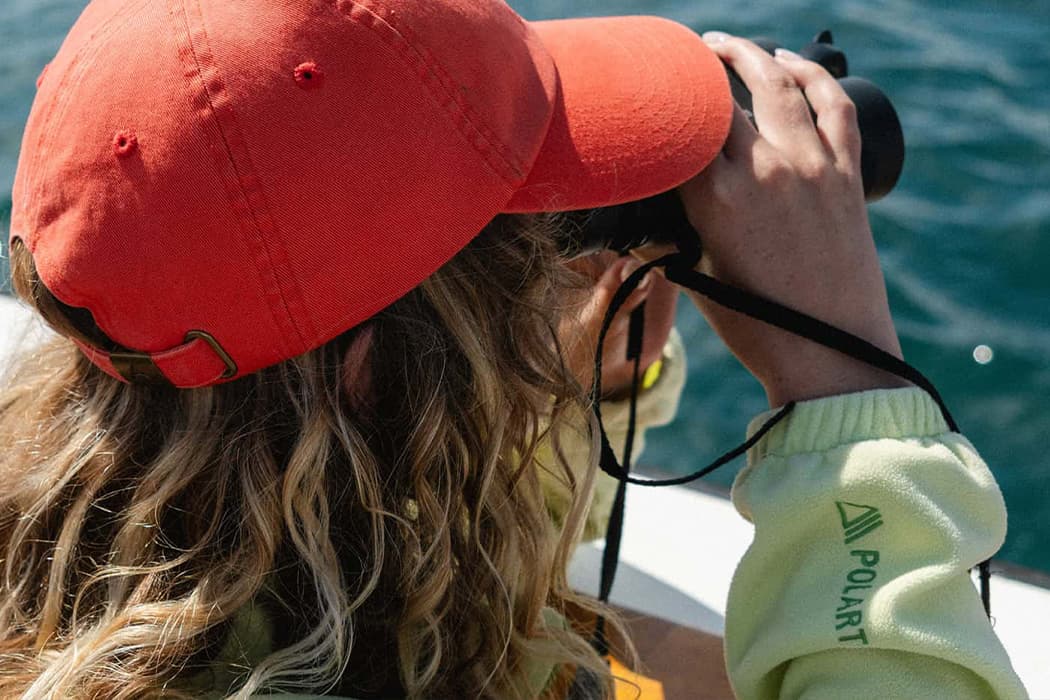 Lydia Cooke on a wildlife boat trip, isles of scilly