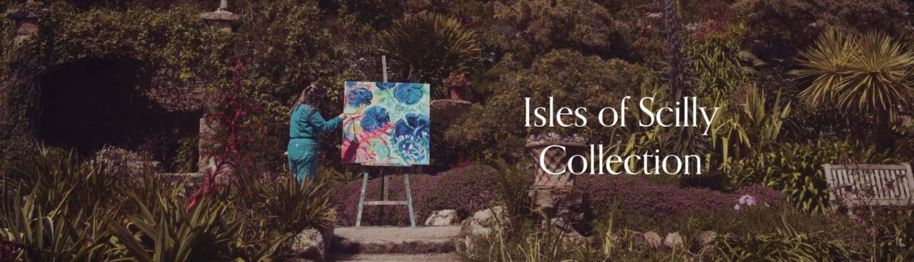 Emily Powell painting, Tresco Abbey Garden, Isles of Scilly