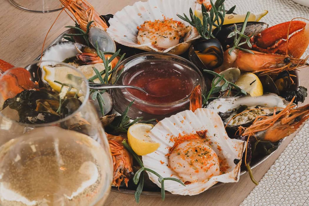 Sea food at Idle Rocks