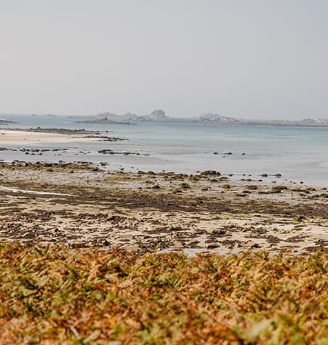 Autumn beach view on Tresco, Isles of Scilly