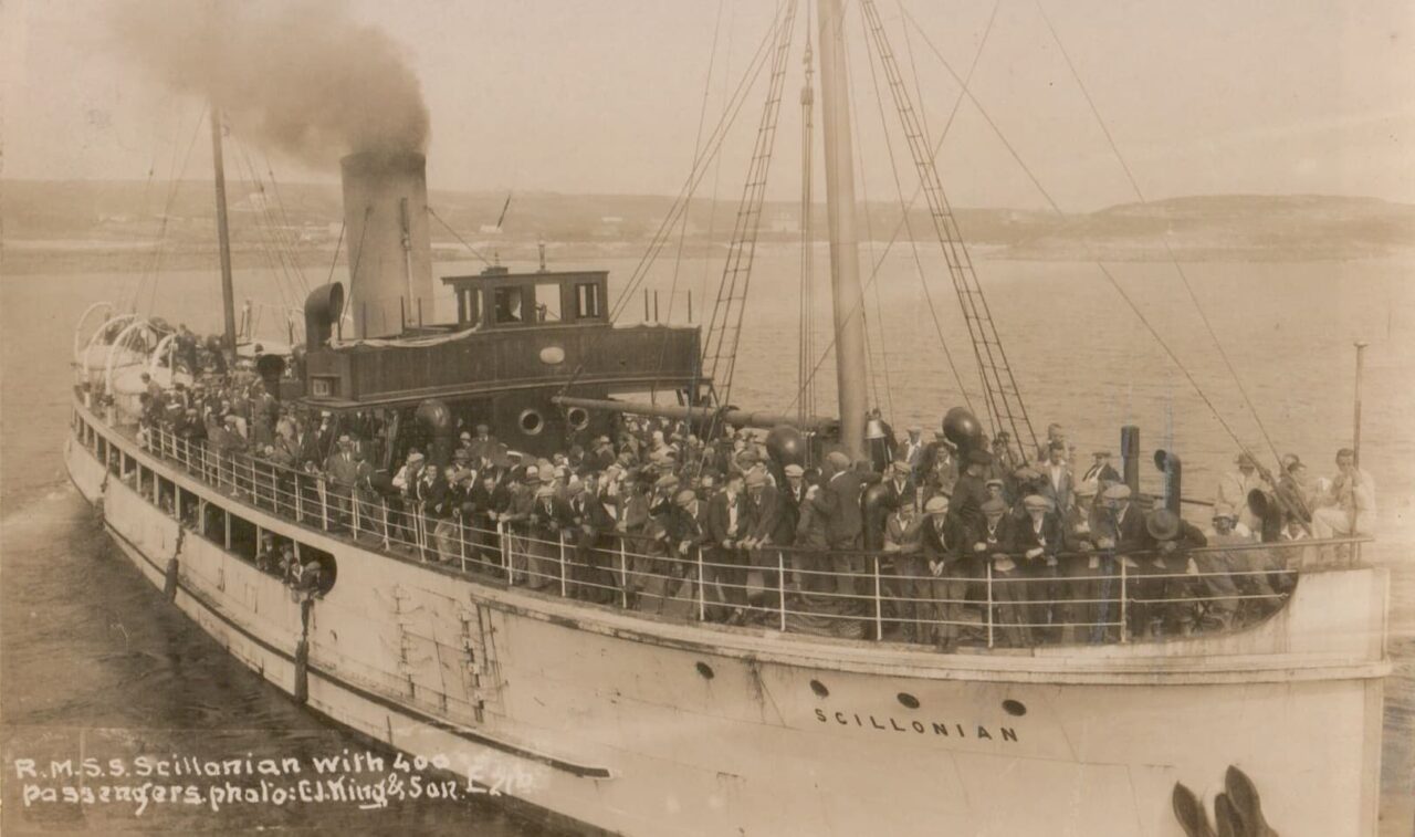 Passengers aboard Scillonian.