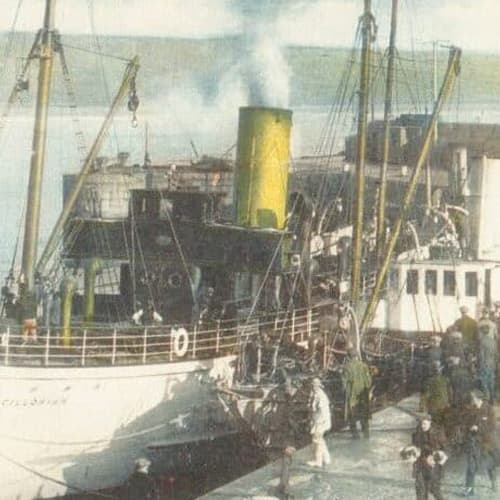 Scillonian arriving in Penzance dock