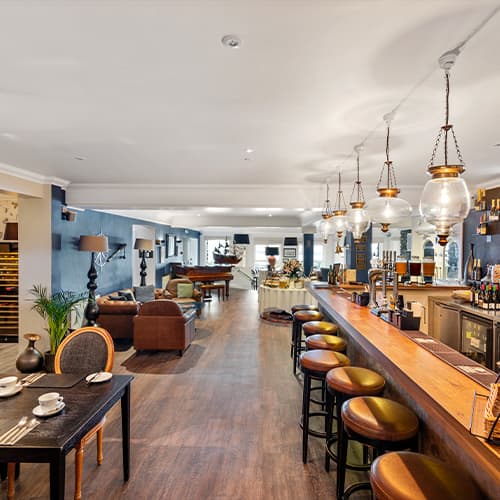 The bar and restaurant area, Karma St Martin's Hotel, Isles of Scilly