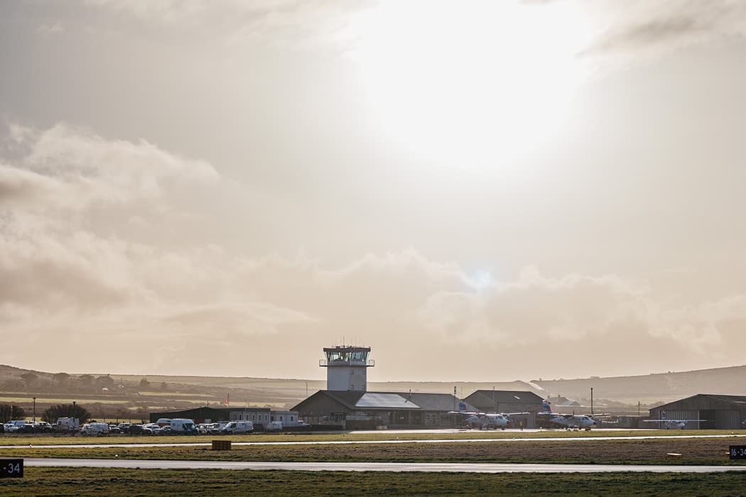 Land's End Airport in the morning sun