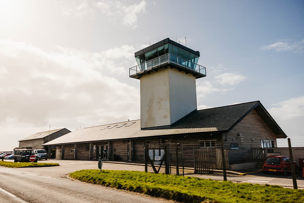 Land's End Airport terminal and ATC tower