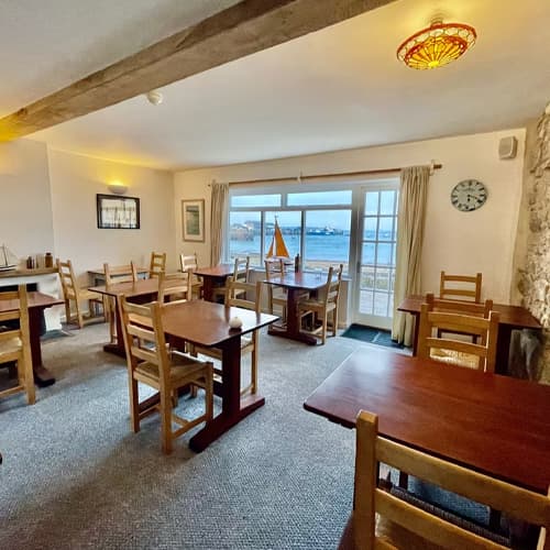 Schooners Hotel, breakfast room, St Mary's, Isles of Scilly