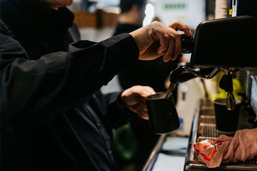 coffee being made on Scillonian III