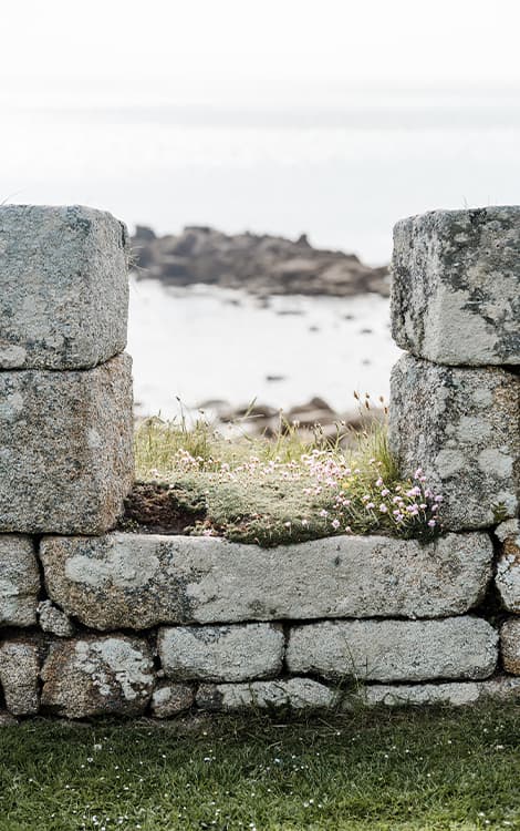 The garrison wall, st mary's, Isles of Scilly