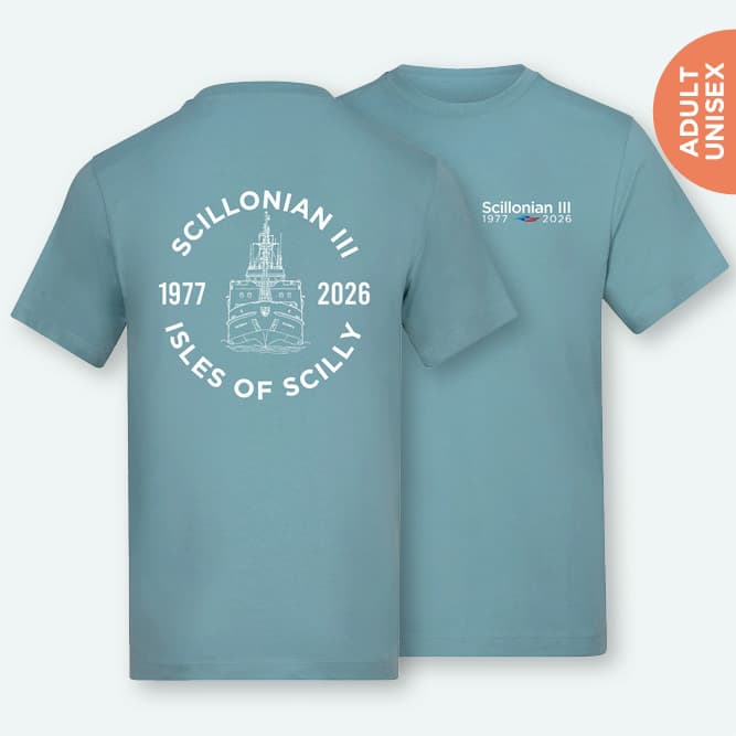 Scillonian III commemorative adult's t-shirt seafoam