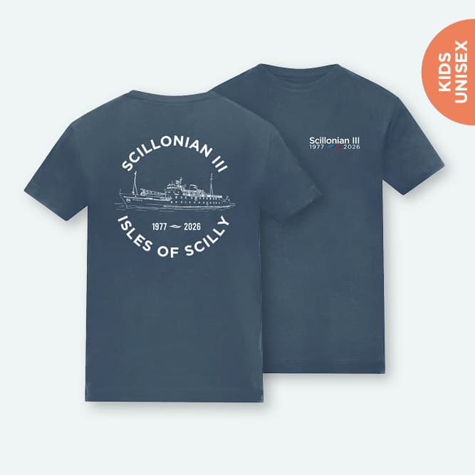 Scillonian III commemorative child's t-shirt airforce blue