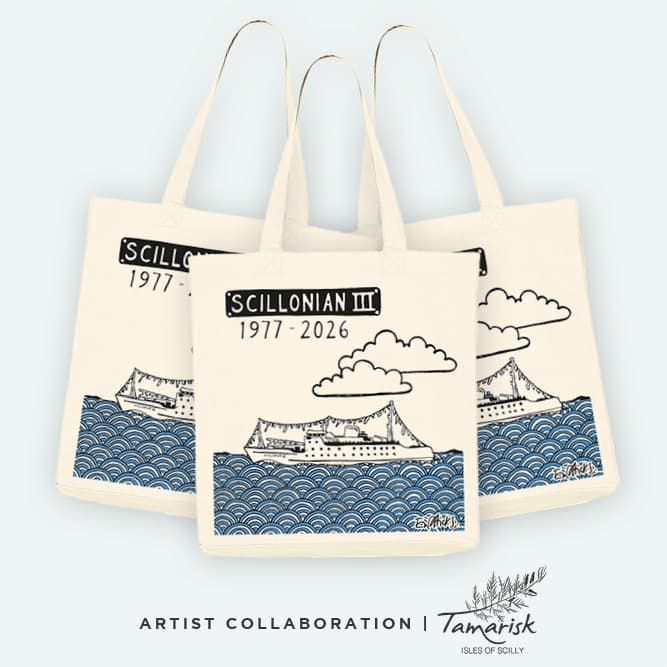 Scillonian III commemorative tote bag