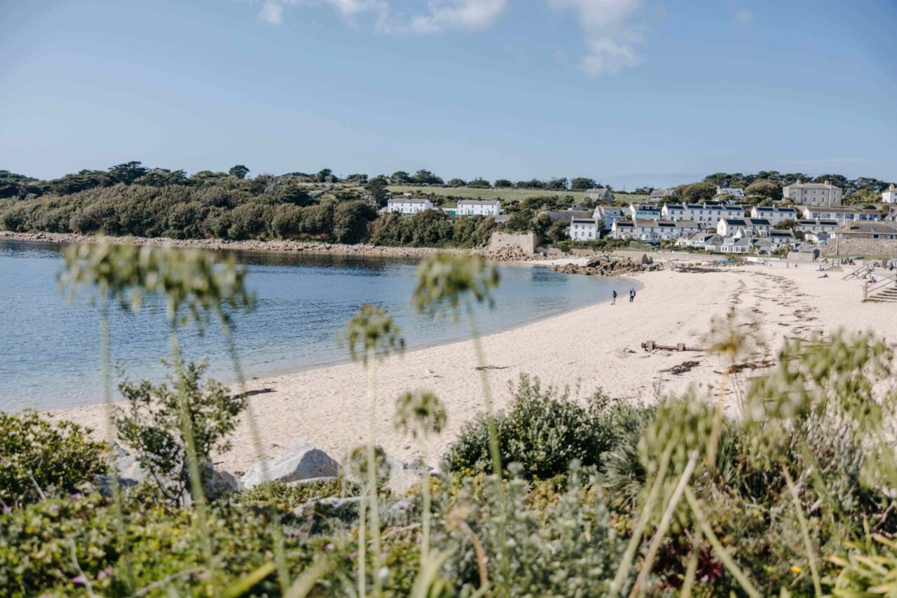 Porthcressa beach in St Mary's