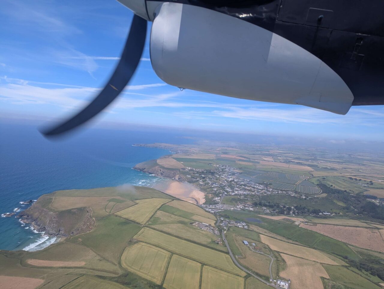 views of isles of scilly from Skybus