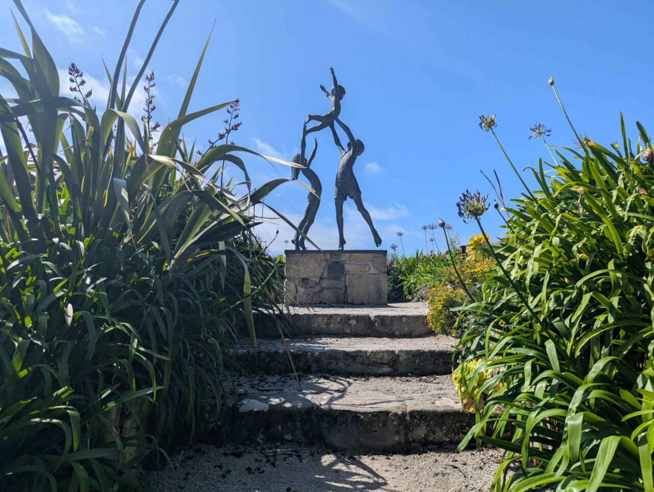 Sculpture at Tresco Abbey Garden