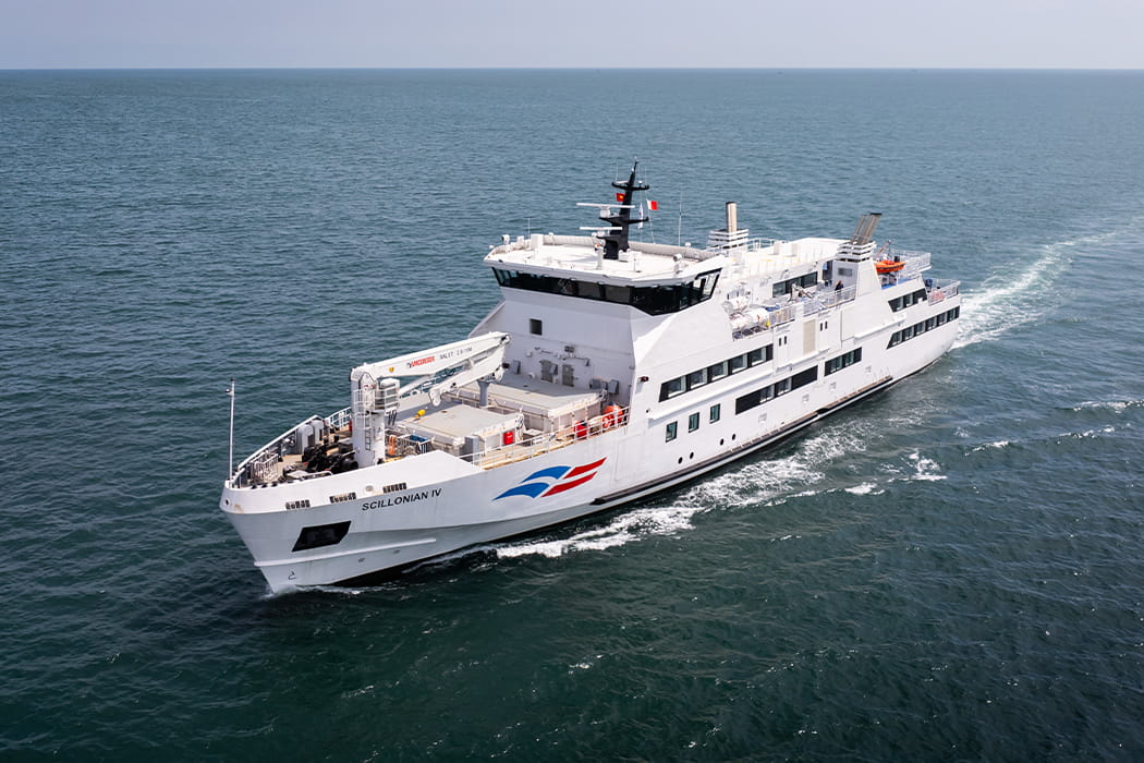 Scillonian IV passenger ferry sailing